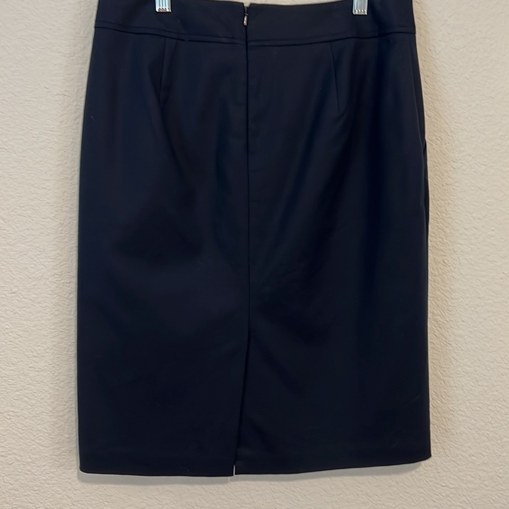 NWOT Banana Republic Navy Knee Length Basic Business Pencil Skirt SZ 6 - Picture 2 of 5